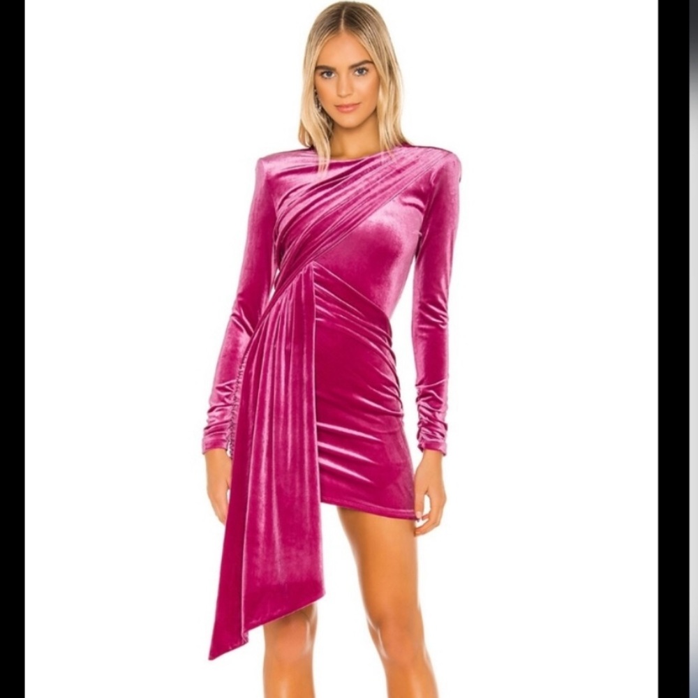 Michael Costello X Revolve Hollie Mini Dress | Magenta | size XS